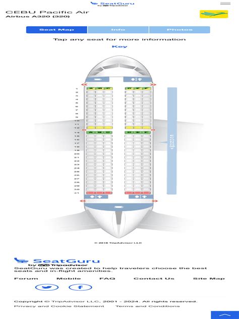 SeatGuru Seat Map CEBU Pacific Air .